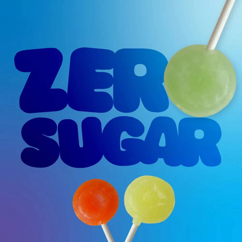 Assorted fruit-flavored Zollipops sugar-free lollipops with xylitol in a 5.2oz package by Organax Ltd