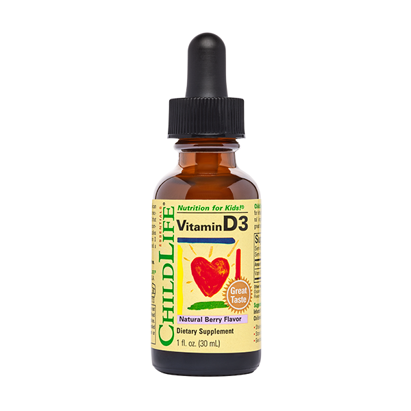 Childlife Essential Vitamin D3 Berry 30ml Glass - Organax Ltd