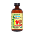 Childlife Essentials Cod Liver Oil in strawberry flavor, 240ml glass bottle, with label visible and product front view.
