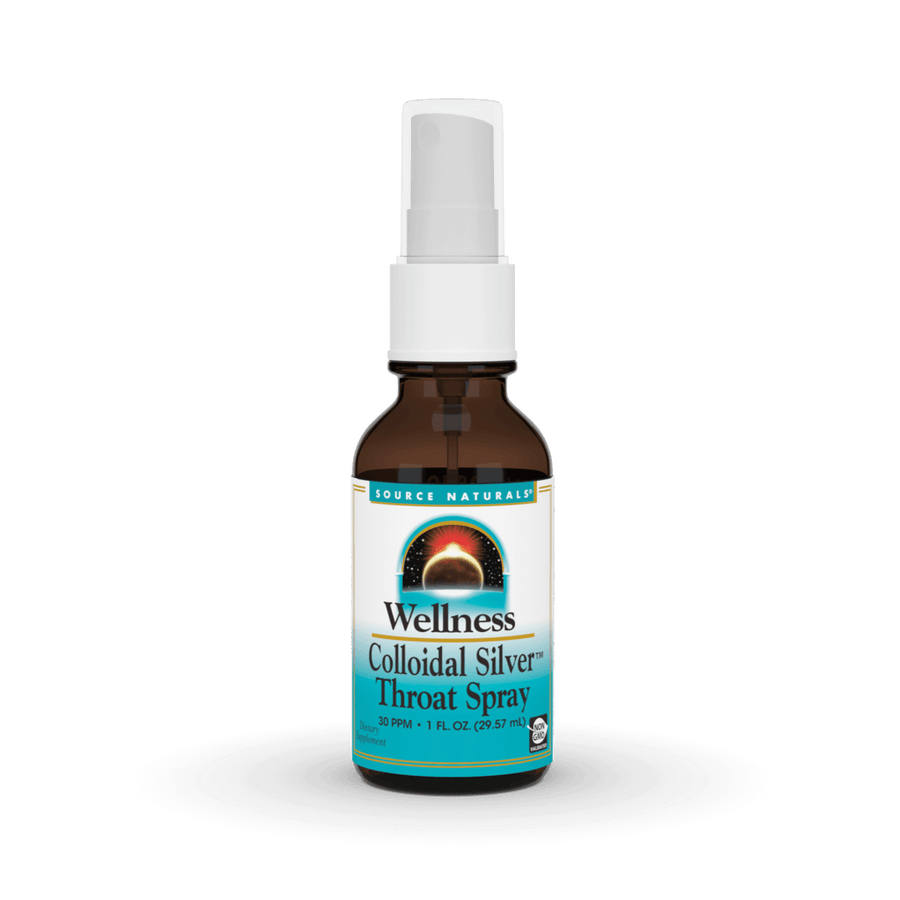 Source Natural Wellness Colloidal Silver™ Throat Spray 30 ppm 29.57ML - Organax Ltd