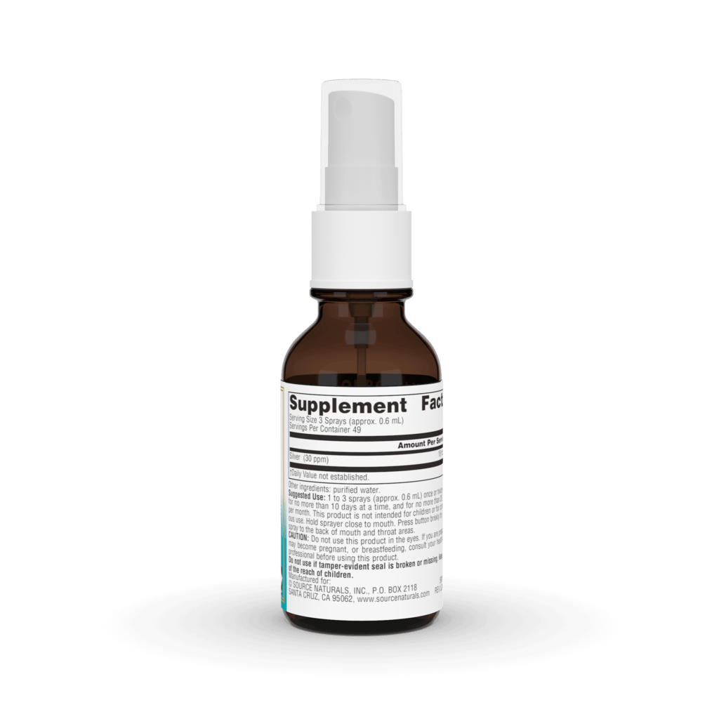Source Natural Wellness Colloidal Silver™ Throat Spray 30 ppm 29.57ML - Organax Ltd