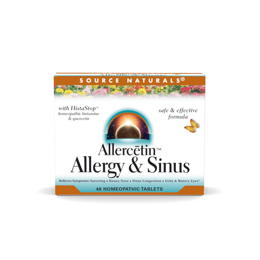 Source Natural Allercetin™ Allergy & Sinus, Box 48Tablets - Organax Ltd