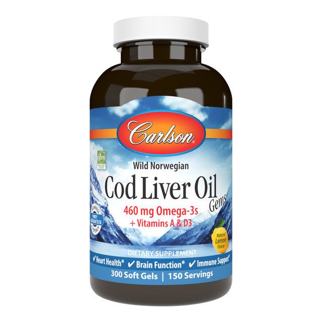 Norwegian Cod Liver Oil Lemon150+30 SG 180Soft Gel - Organax Ltd