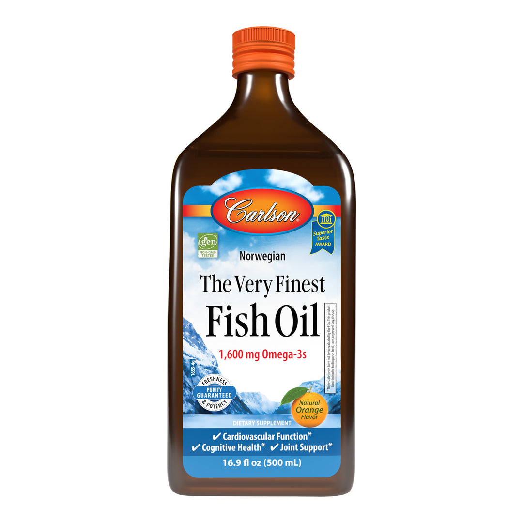 Carlson The Very Finest Fish Oil 500ml – Natural Orange Flavour