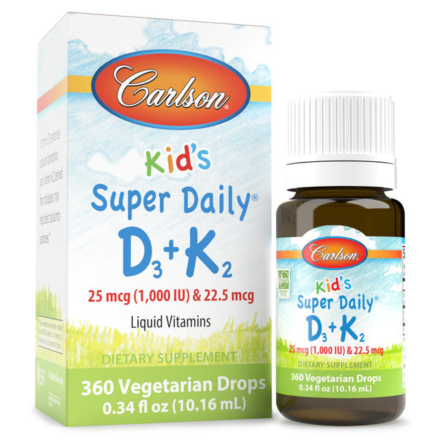 Super Daily D3 + K2 360 VDrop 10.16ML - Organax Ltd