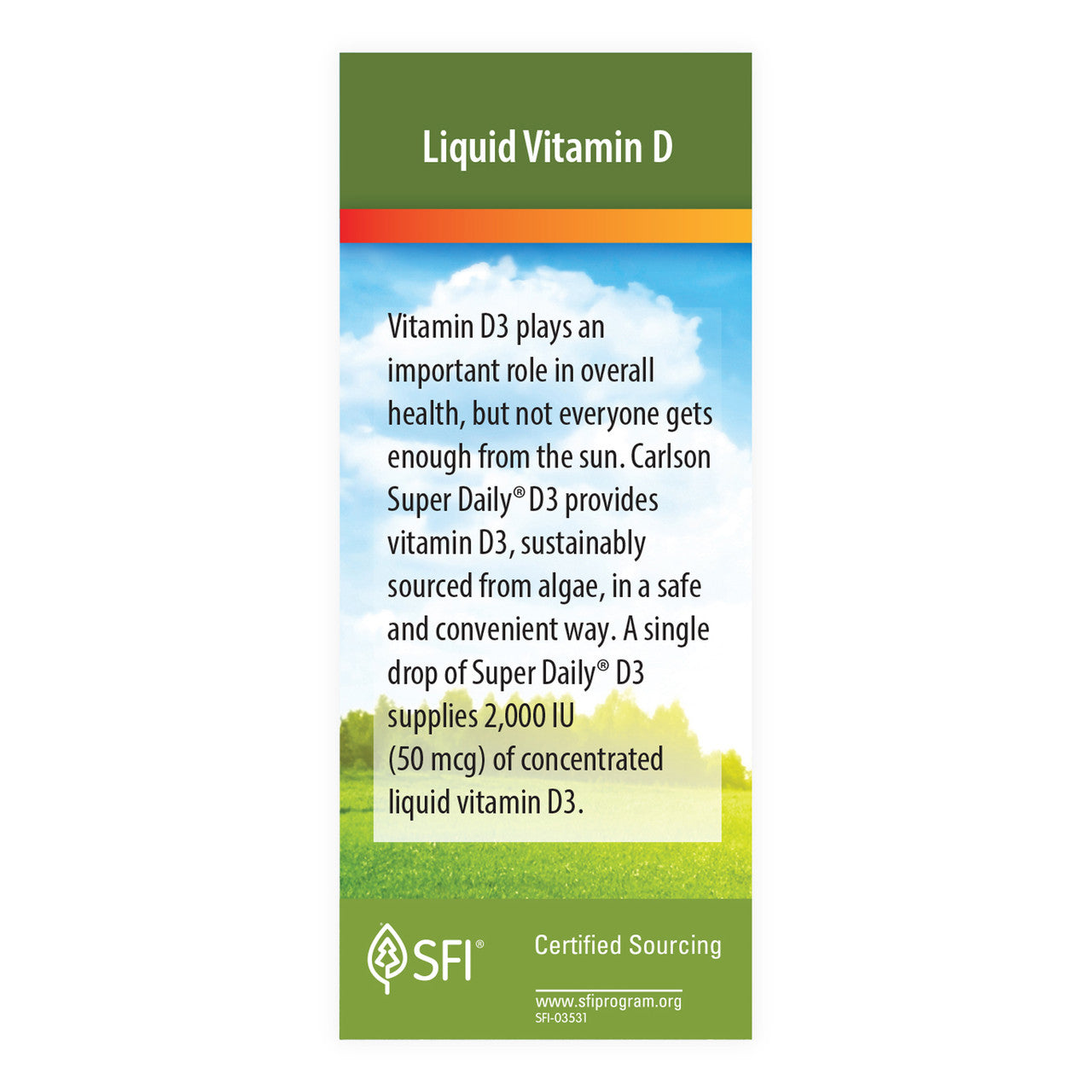 Super Daily D3 2000IU 365 VDrop 10.3ML - Organax Ltd