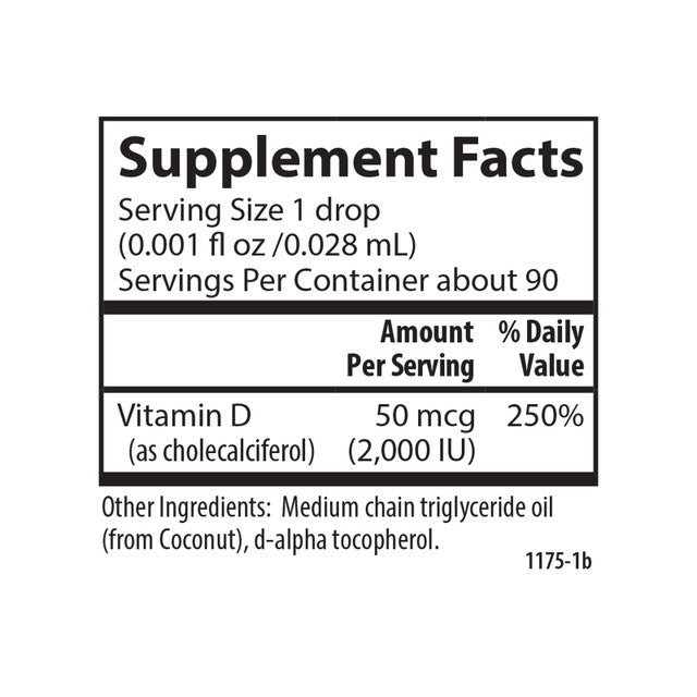 Super Daily D3 2000IU 365 VDrop 10.3ML - Organax Ltd