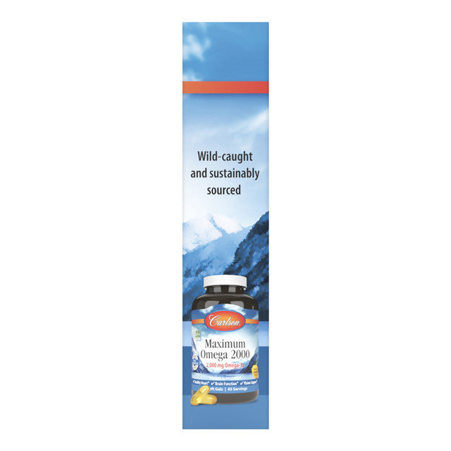 Maximum Omega 2000 90+30 Soft Gel - Organax Ltd