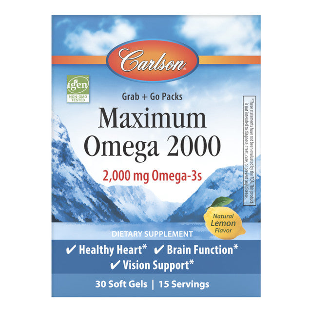 Maximum Omega 2000 90+30 Soft Gel - Organax Ltd
