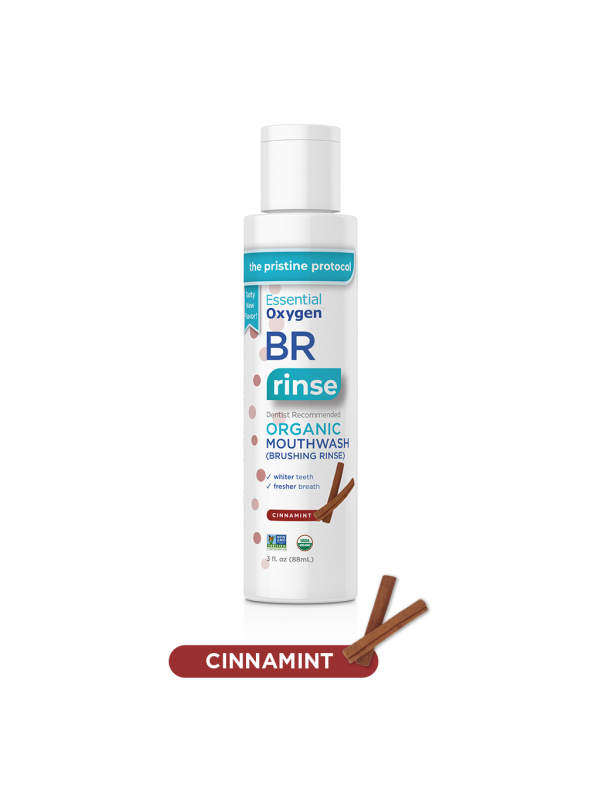 BR Organic Cinnamint Mouthwash | Brushing Rinset 88ml - Organax Ltd