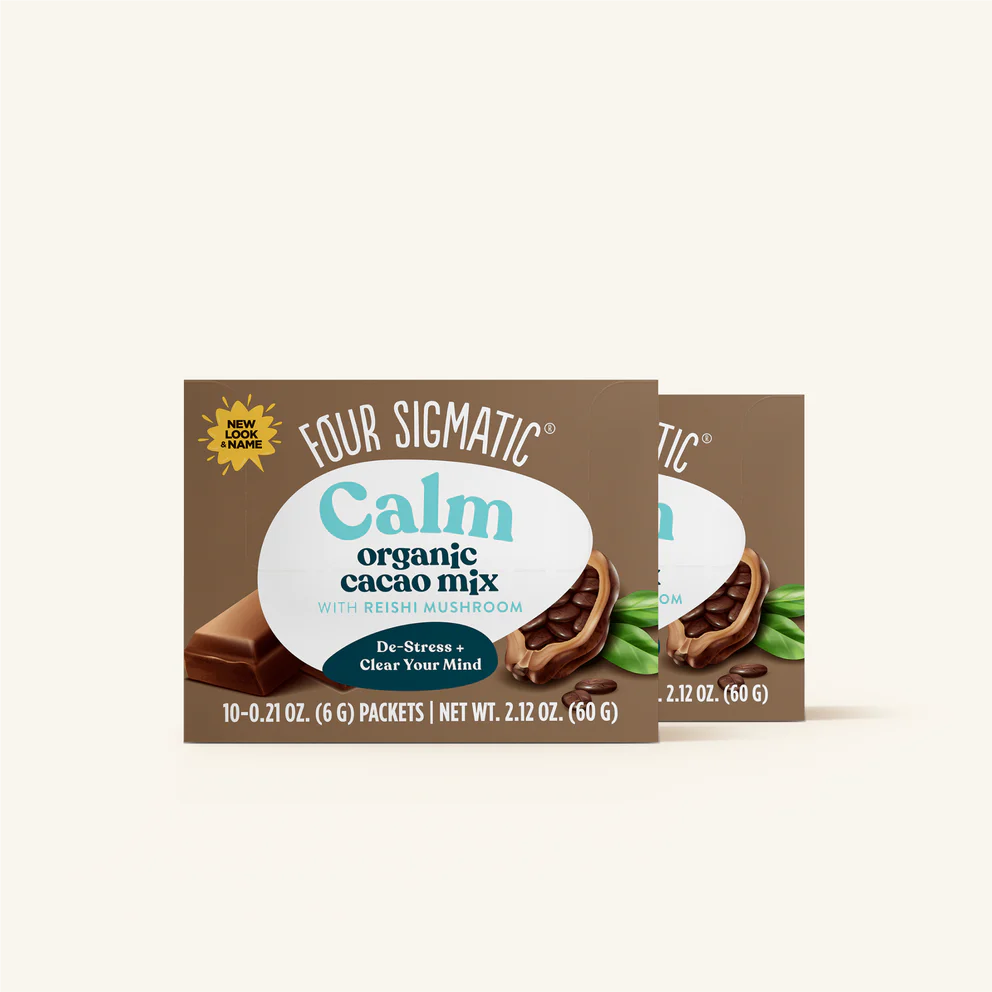 Organic Calm Cacao with Reishi Mushroom 10 Sachets - Organax Ltd
