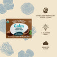 Organic Calm Cacao with Reishi Mushroom sachets by Organax Ltd, showing a box of 10 sachets with cacao and Reishi mushroom ingredients.