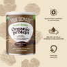 Organic Plant Based Protein with Mushroom Creamy Cacao 510g - Organax Ltd