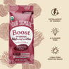Organic Boost Ground Coffee with L-Theanine & Cordyceps Mushrooms 340g - Organax Ltd