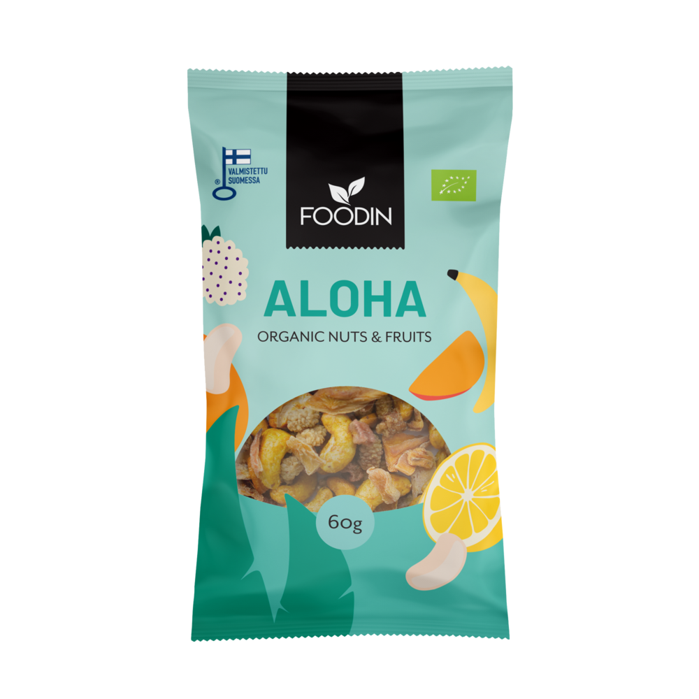 Nuts & Fruits Aloha - Organic 60 g - Organax Ltd