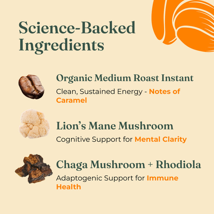 Four Sigmatic Achieve Organic Instant Coffee Box with Lion's Mane 10 Sachets