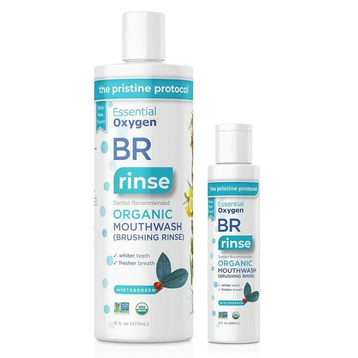 EO BR Mouthwash Peppermint 473ml - Organax Ltd