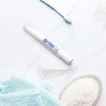 Britenz Gentle teeth whitening pen with Xylitol in a 3.65ml applicator, designed for safe at-home teeth whitening by Organax Ltd.