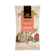Organic dry roasted bruschetta cashews in a 120g package by Organax Ltd, showing golden roasted cashews ready to eat.