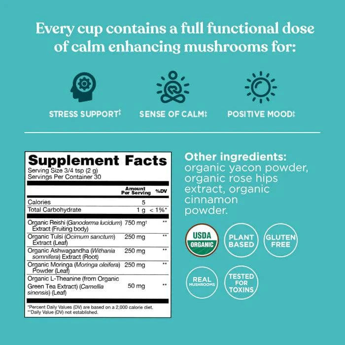 Four Sigmatic Organic Calm Mushroom Blend 60g - Organax Ltd
