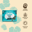 Four Sigmatic Organic Calm Balance instant coffee sachets featuring calming herbal ingredients and natural energy-boosting properties.