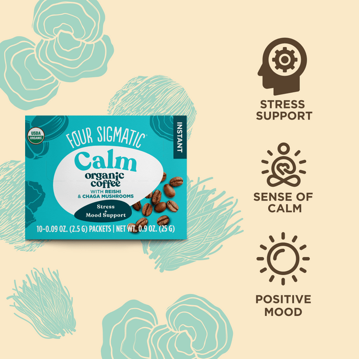 Four Sigmatic Organic Calm Balance Instant Coffee 10 Sachets - Organax Ltd