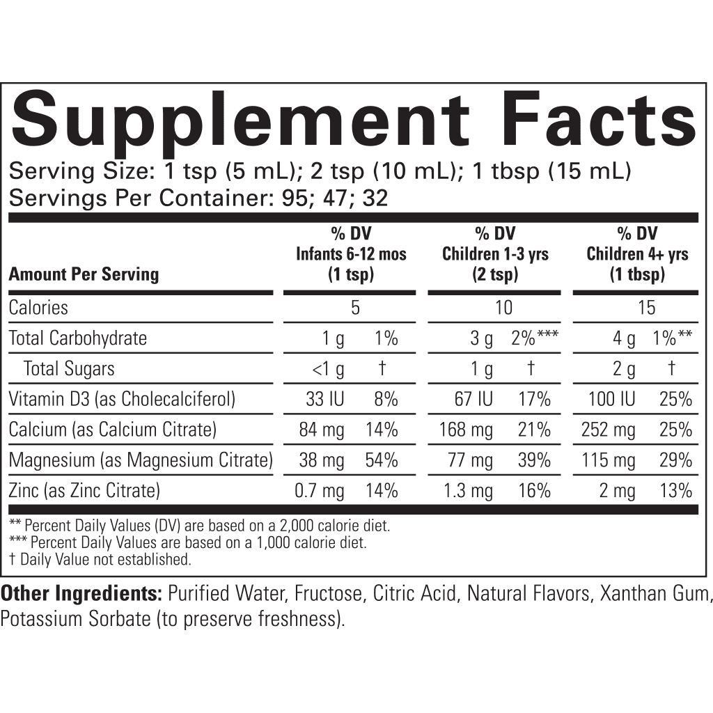 Childlife Essential Liquid Calcium with Magnesium Orange 480ml - Organax Ltd