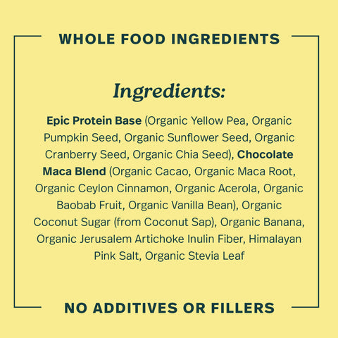 Sprout Living Organic Epic Protien Plant + Superfoods Chocolate Maca 38G 16PACKETS