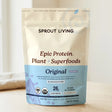 Organic Epic Protein plant-based superfoods blend by Organax Ltd in a 454g package with unflavored original flavor.
