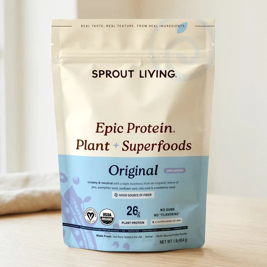 Sprout Living Organic Epic Protien Plant + Superfoods Original 454g
