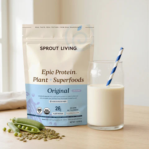 Sprout Living Organic Epic Protien Plant + Superfoods Original 38G 16PACKETS