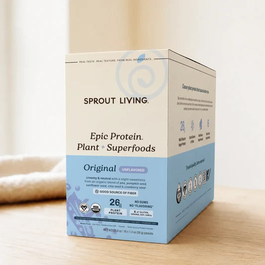 Sprout Living Organic Epic Protien Plant + Superfoods Original 38G 16PACKETS