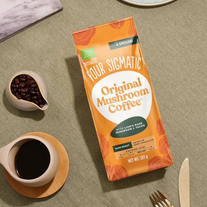 Four Sigmatic Organic Focus Ground Bean Coffee With Lion's Mane Bag 13 Servings 283g - Organax Ltd
