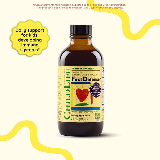 Childlife Essentials First Defense 120ml Glass - Organax Ltd