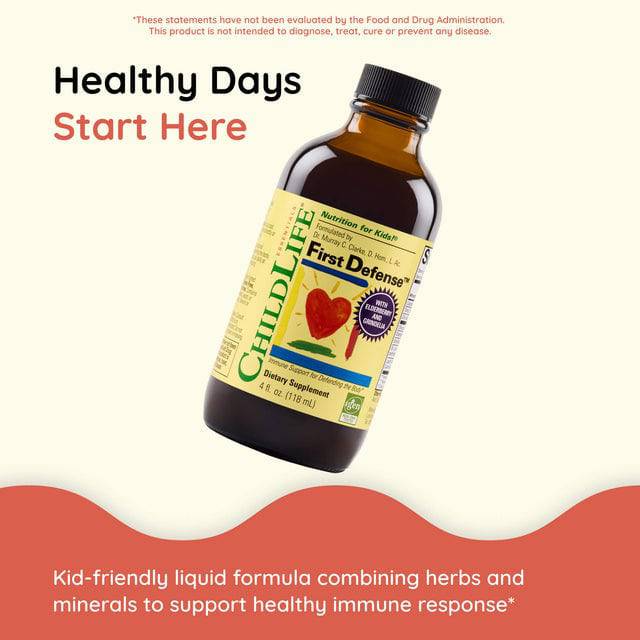 Childlife Essentials First Defense 120ml Glass - Organax Ltd