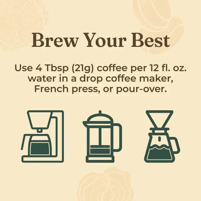 Four Sigmatic Organic Focus Ground Bean Coffee With Lion's Mane Bag 13 Servings 283g - Organax Ltd