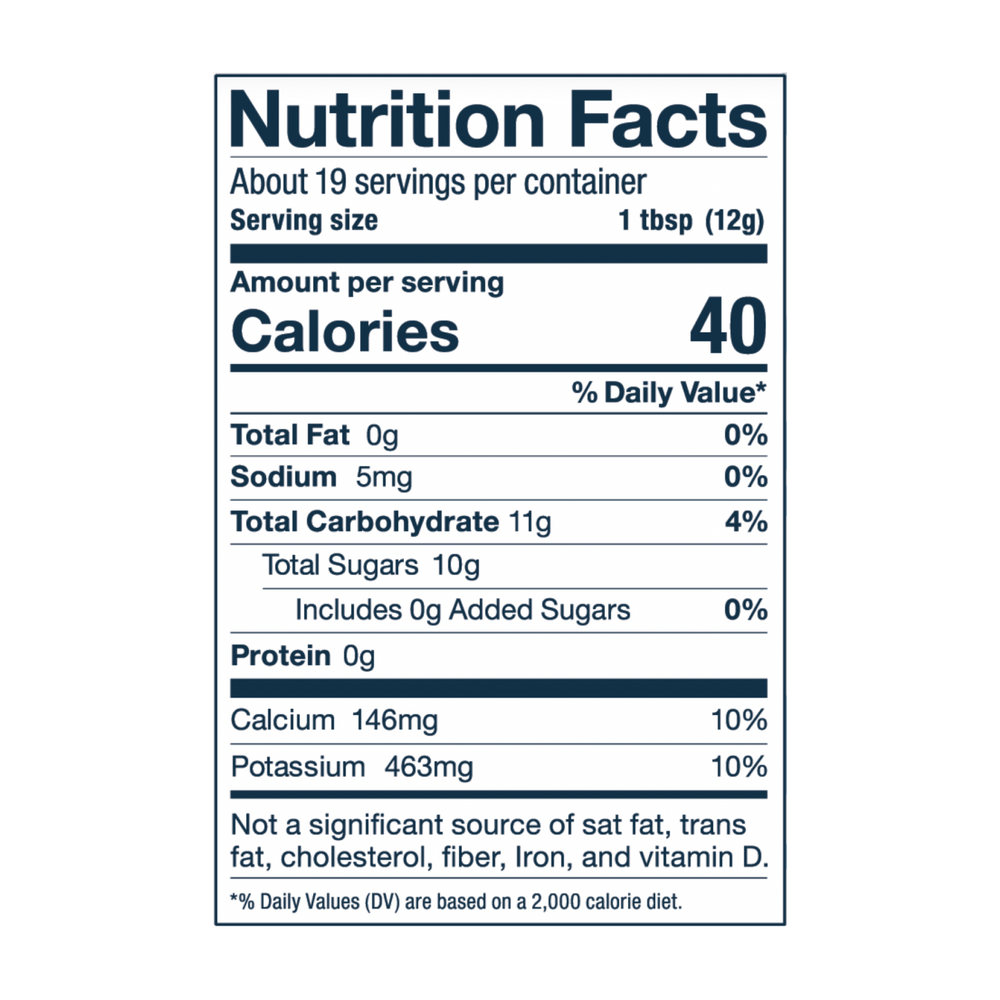 Coconut water in a 227g package from Laird Hydrate by Organax Ltd, shown in a clear plastic container.