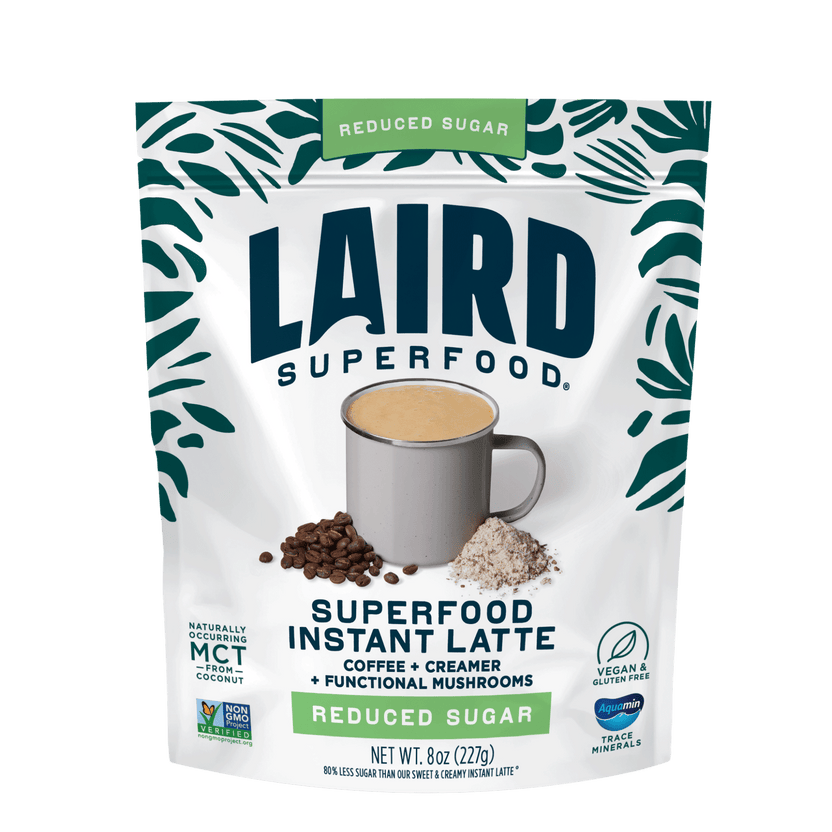 Laird Reduced Sugar Instant Latte with Adaptogens 227g - Organax Ltd