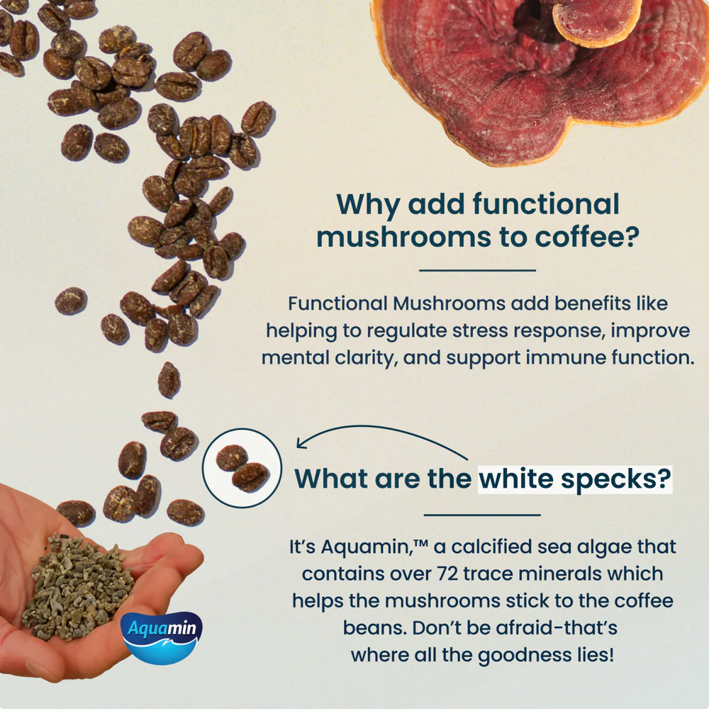 Laird Organic PERFORM Functional Mushroom Coffee - Medium Roast Ground 340g