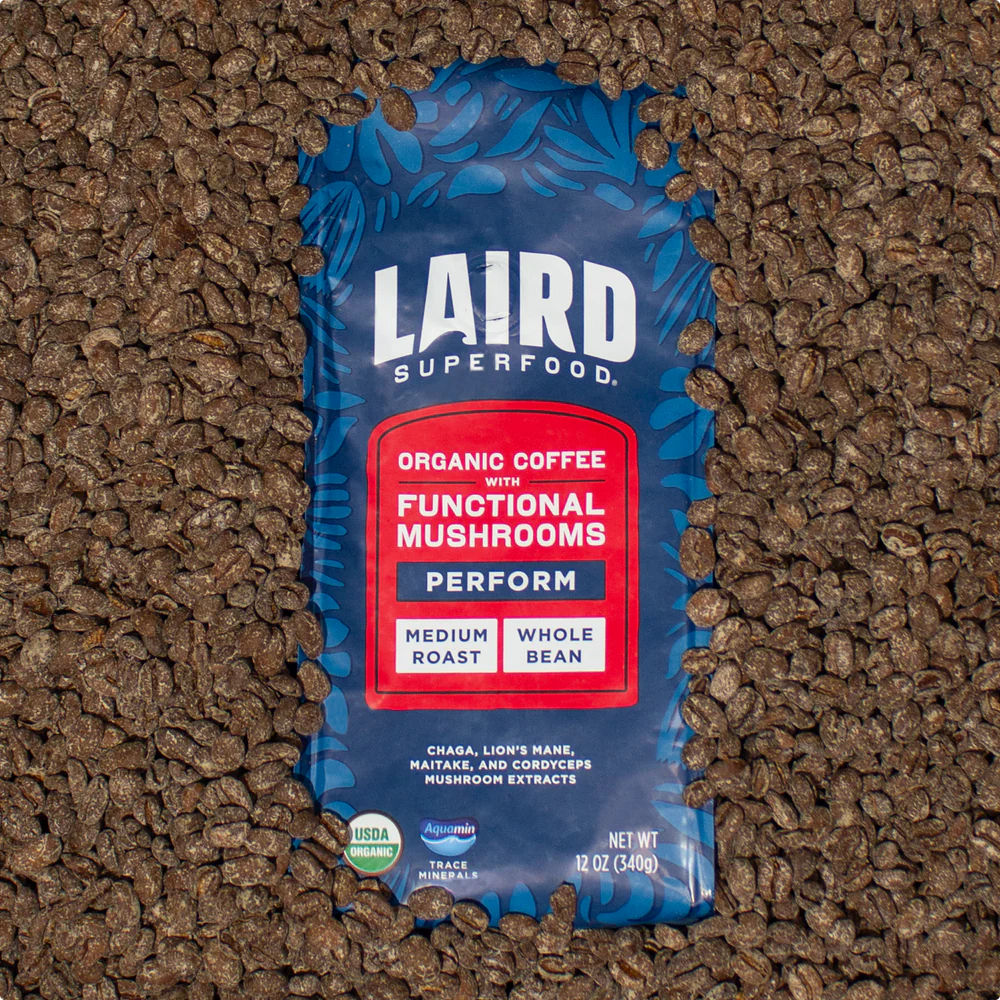 Laird Organic PERFORM Functional Mushroom Coffee - Medium Roast Ground 340g