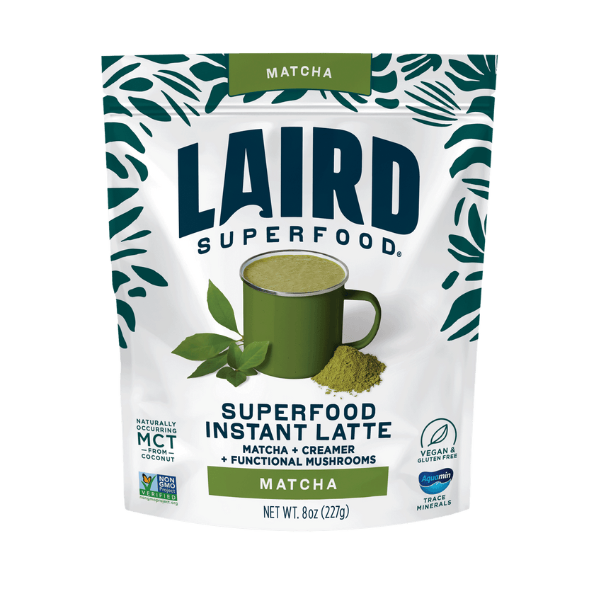 Laird Matcha Instant Latte with Adaptogens 227g - Organax Ltd