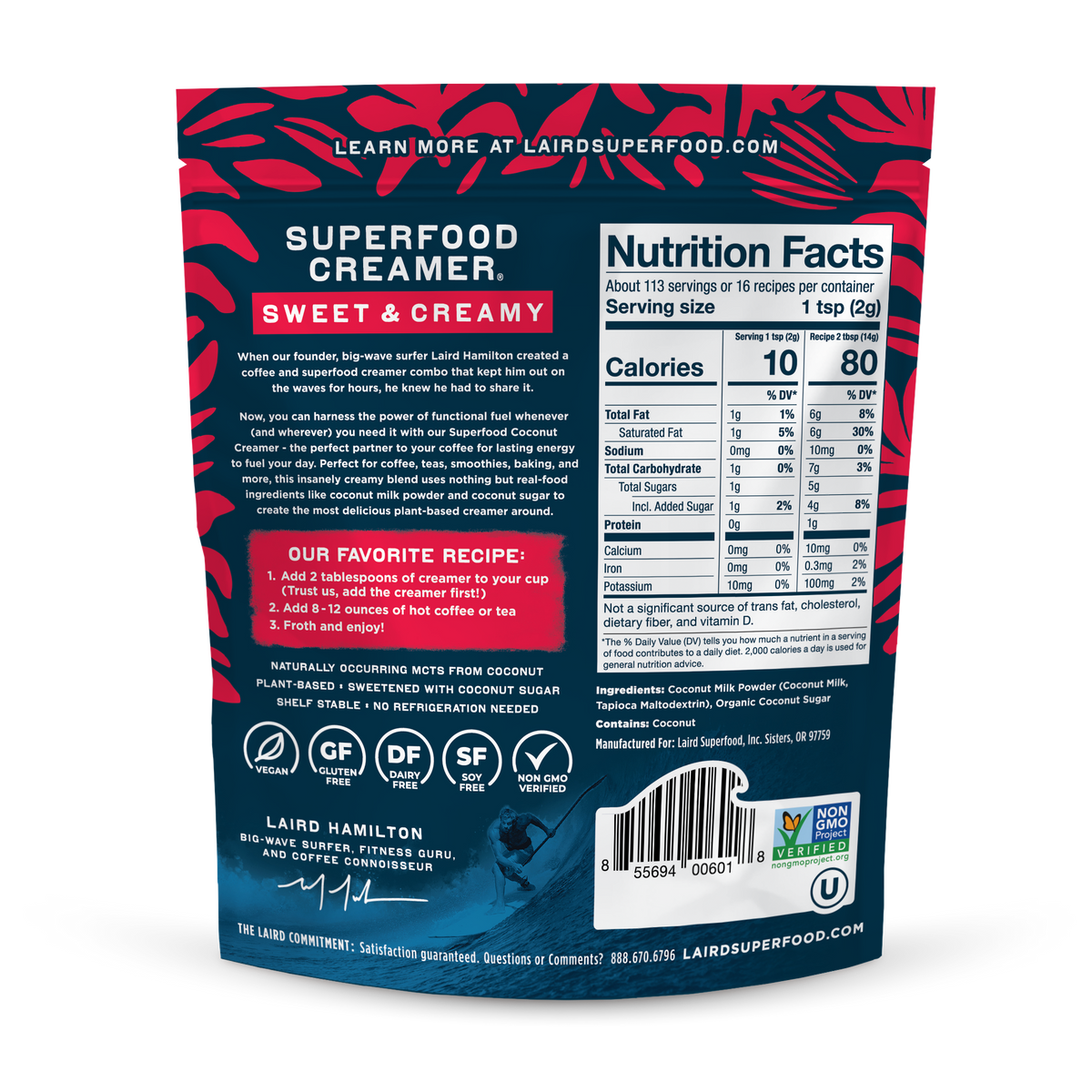 Sweet & Creamy Superfood Creamer® 227g - Organax Ltd