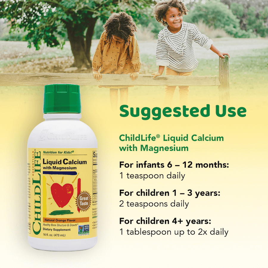 Childlife Essential Liquid Calcium with Magnesium Orange 480ml - Organax Ltd