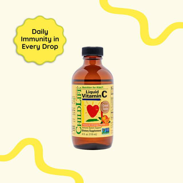 Childlife Essentials Liquid Vitamin C Orange 120ml Glass - Organax Ltd