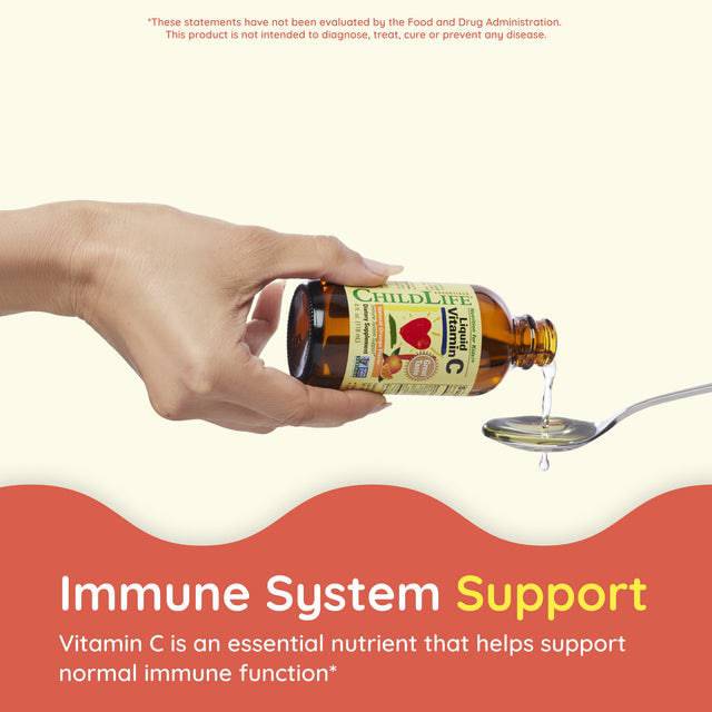 Childlife Essentials Liquid Vitamin C Orange 120ml Glass - Organax Ltd