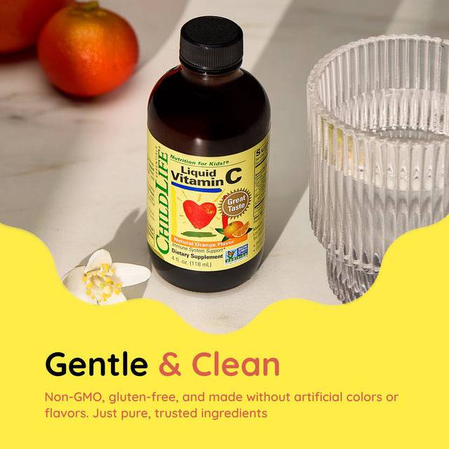 Childlife Essentials Liquid Vitamin C Orange 120ml Glass - Organax Ltd
