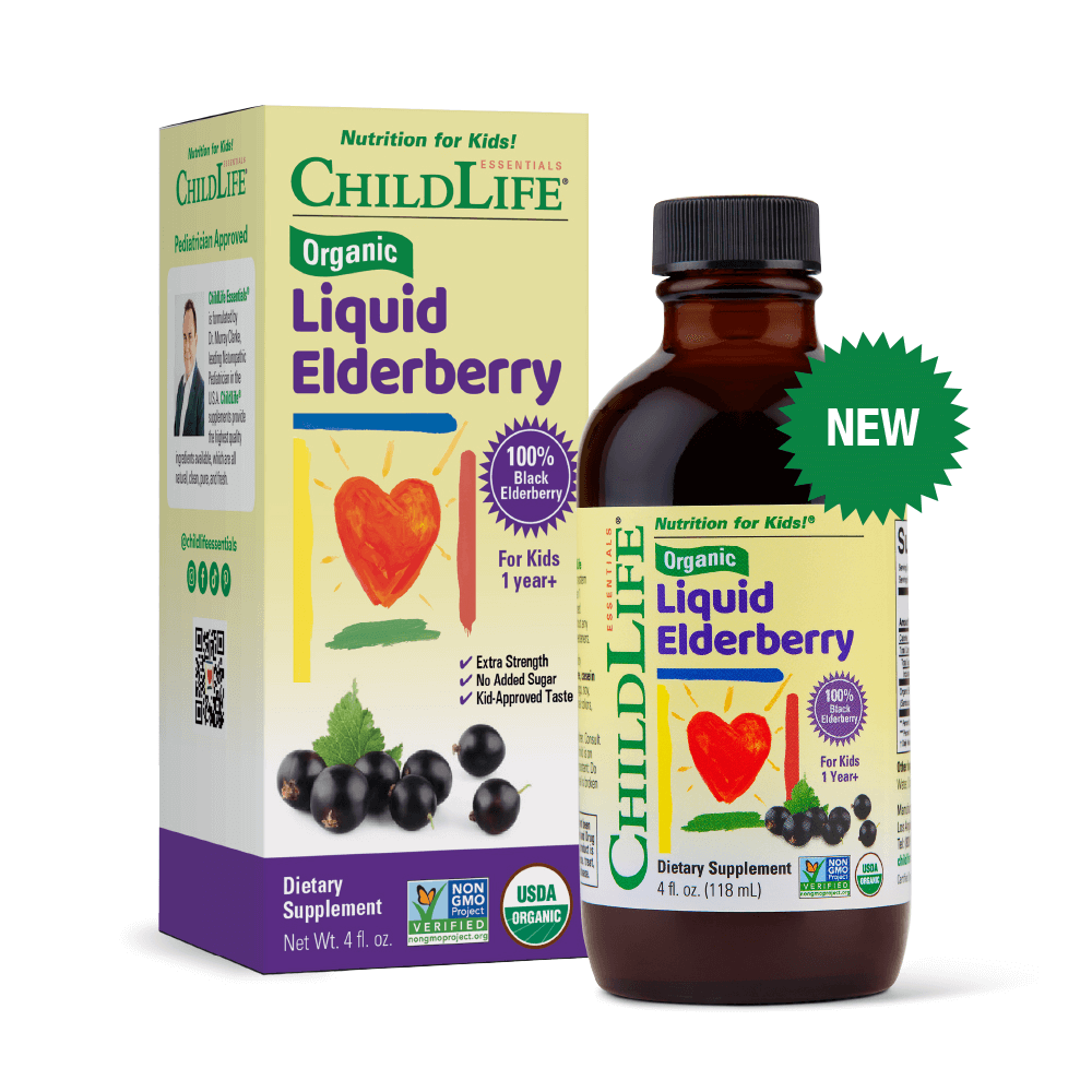 Childlife Essentials Organic Liquid Elderberry 118ml - Organax Ltd