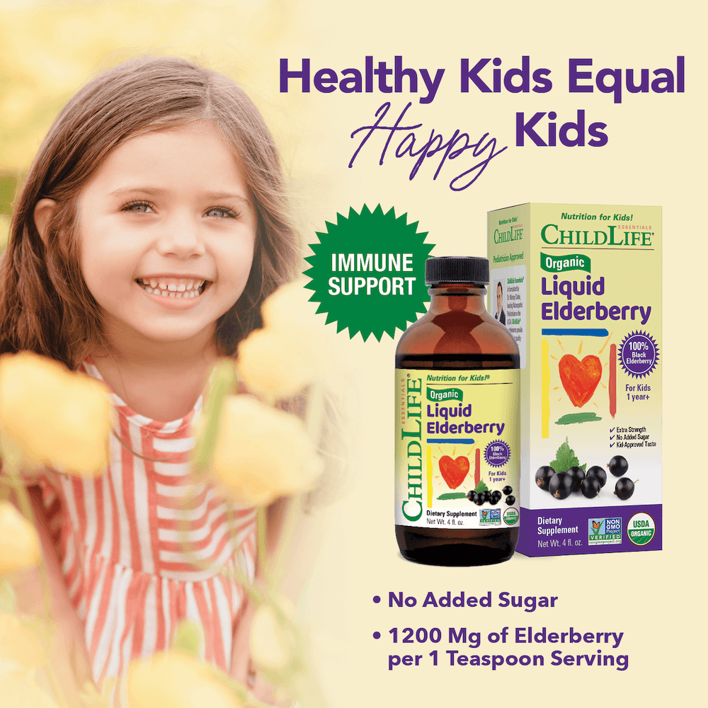 Childlife Essentials Organic Liquid Elderberry 118ml - Organax Ltd