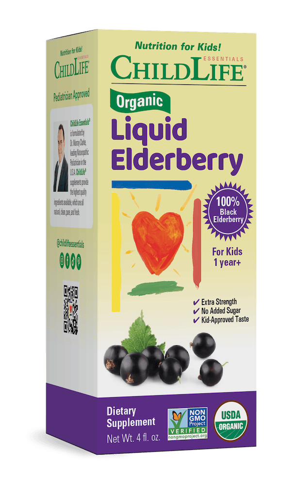 Childlife Essentials Organic Liquid Elderberry 118ml - Organax Ltd