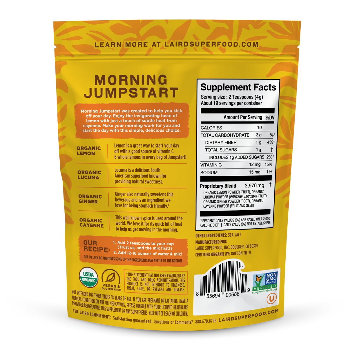 Laird Daily Jumpstart - Activate 76g - Organax Ltd